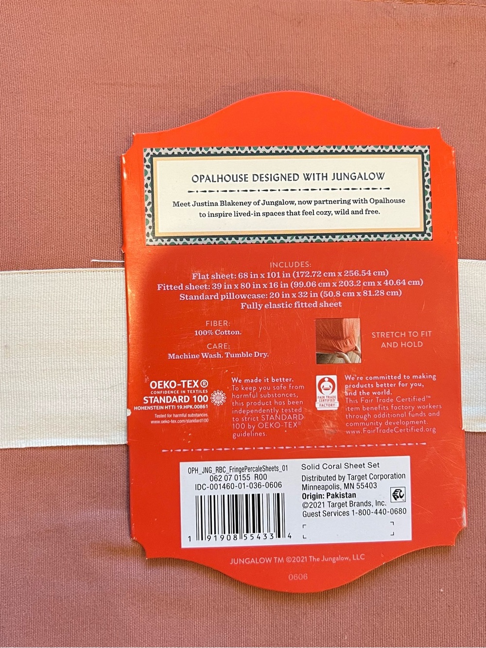 NWT OpalHouse Jungalow Fringe Hem Percale Sheet Set- Twin - Picture 8 of 8